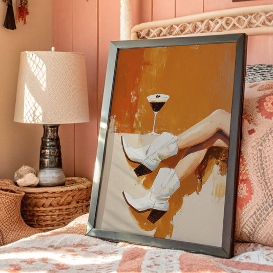 Evening Pause In Amber Light