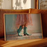 Turquoise Steps Meet Lace Hem