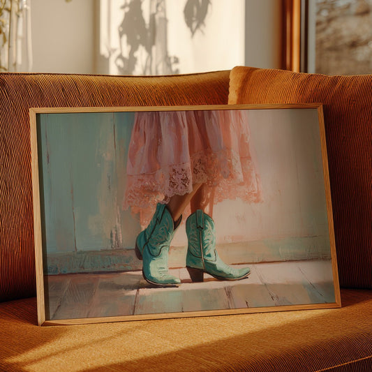 Turquoise Steps Meet Lace Hem