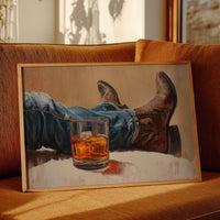 Evening Pause In Leather Boots