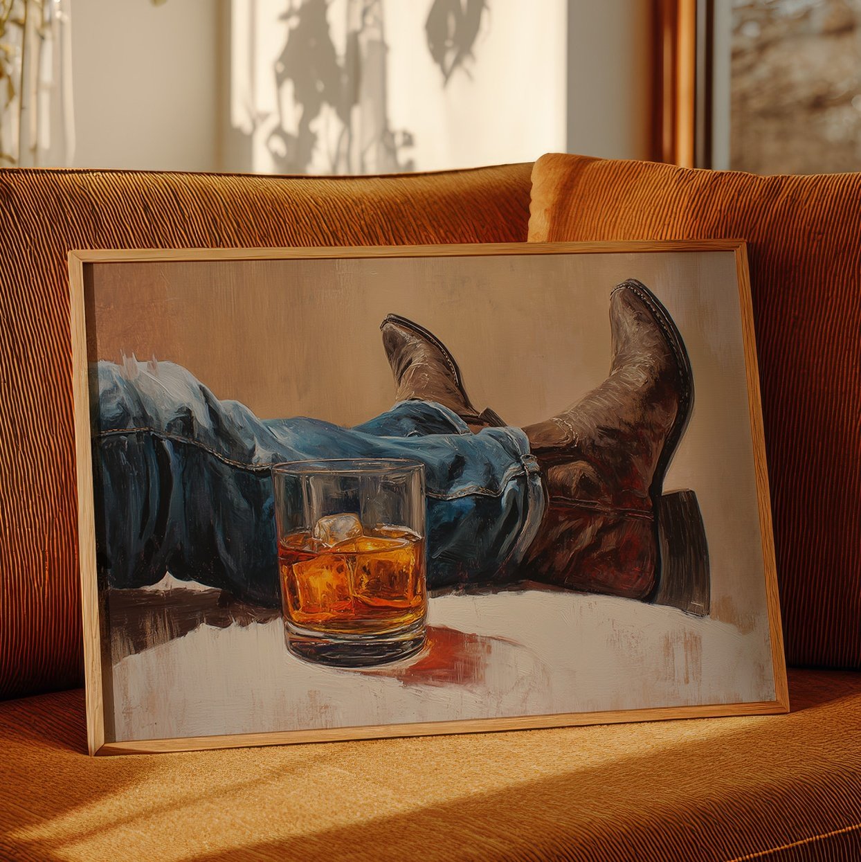Evening Pause In Leather Boots
