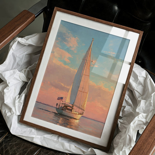 Coral Skies Meet Sailor's Freedom