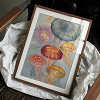 Pastel Medusas Dance Through Currents