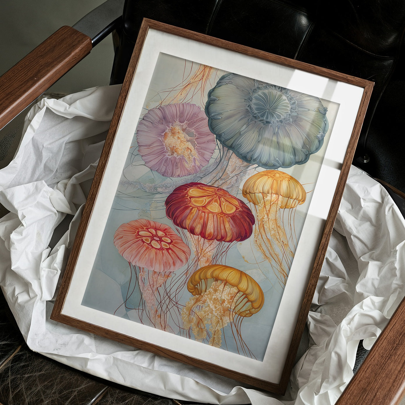 Pastel Medusas Dance Through Currents