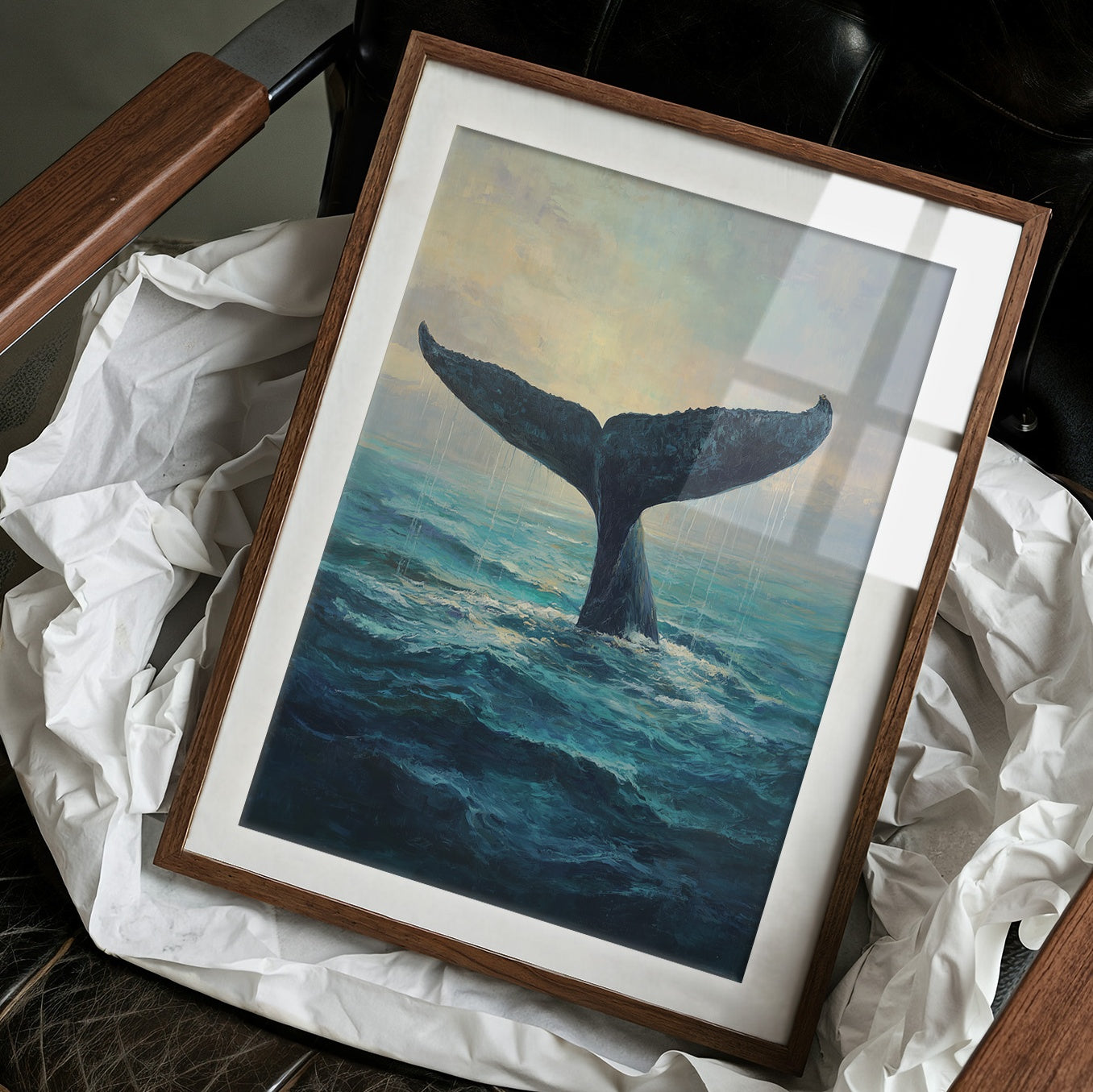 Ocean Giant Breaks Morning Tide