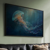 Luminous Dancer In Deep Blue