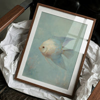 Pale Swimmer In Seafoam Currents