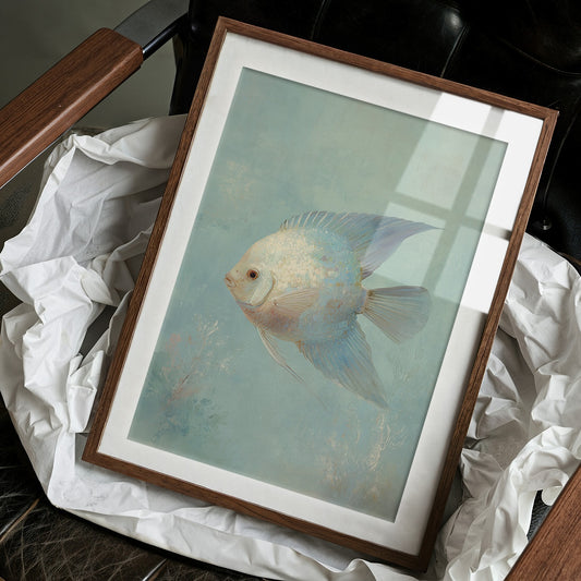 Pale Swimmer In Seafoam Currents