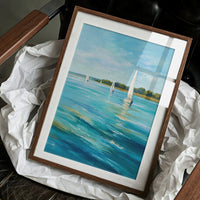 Sailboats Dance On Turquoise Bay