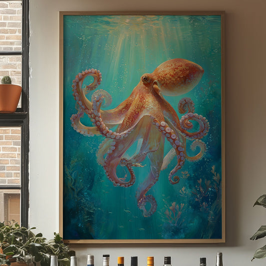 Cerulean Embrace of Eight Arms