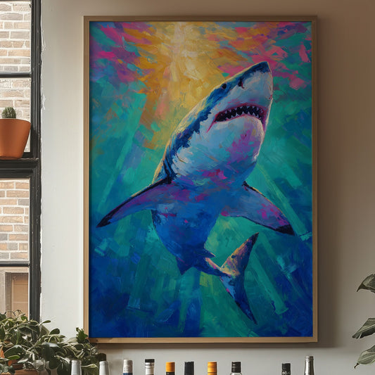 Neon Predator Rises From Depths