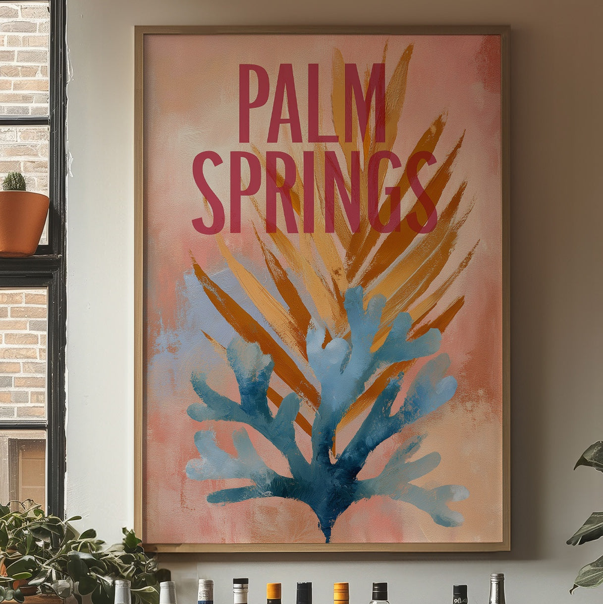 Desert Oasis Beckons In Coral Haze