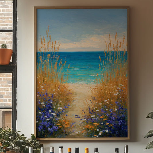 Shoreline Whispers Through Golden Reeds