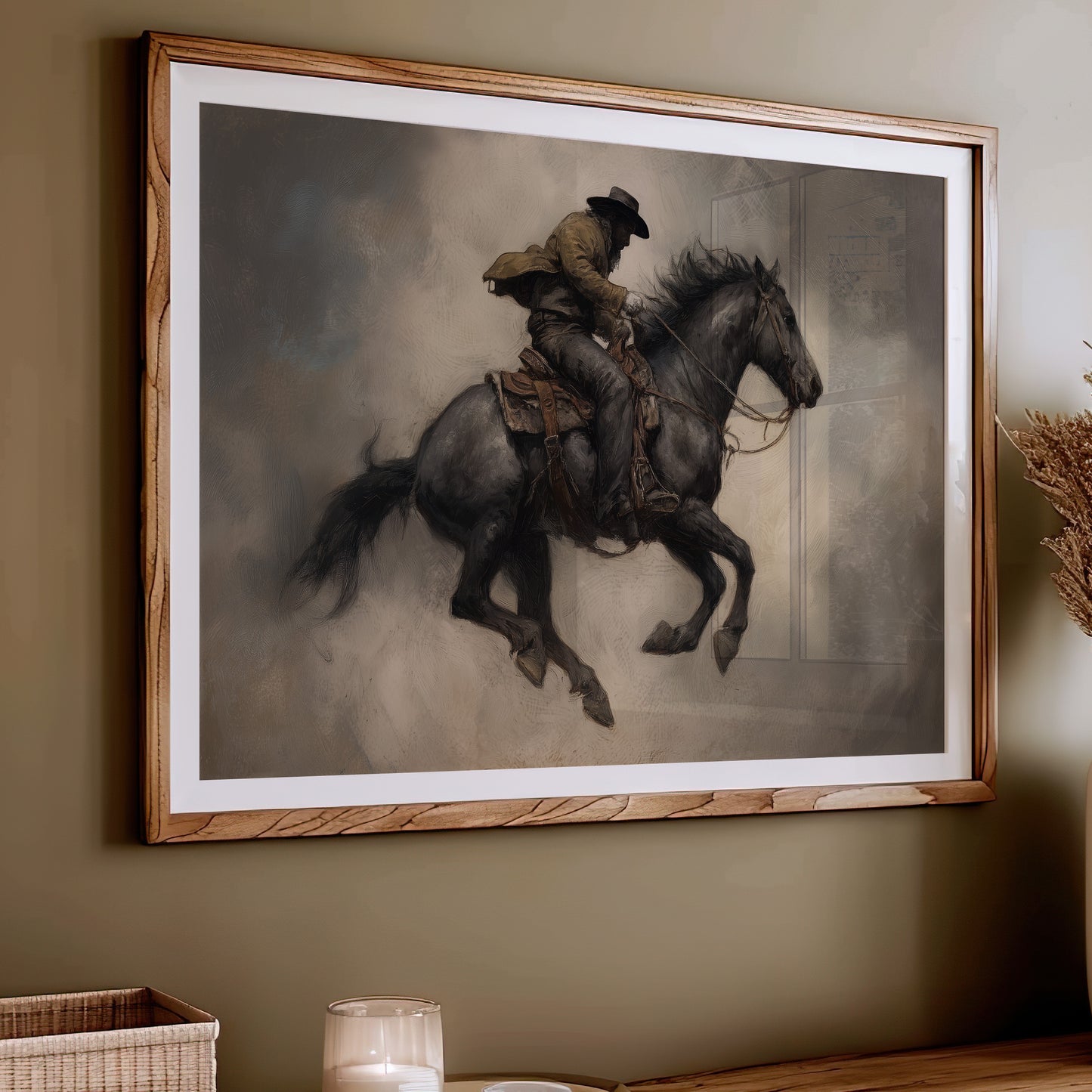 Phantom Rider Through Dusty Twilight