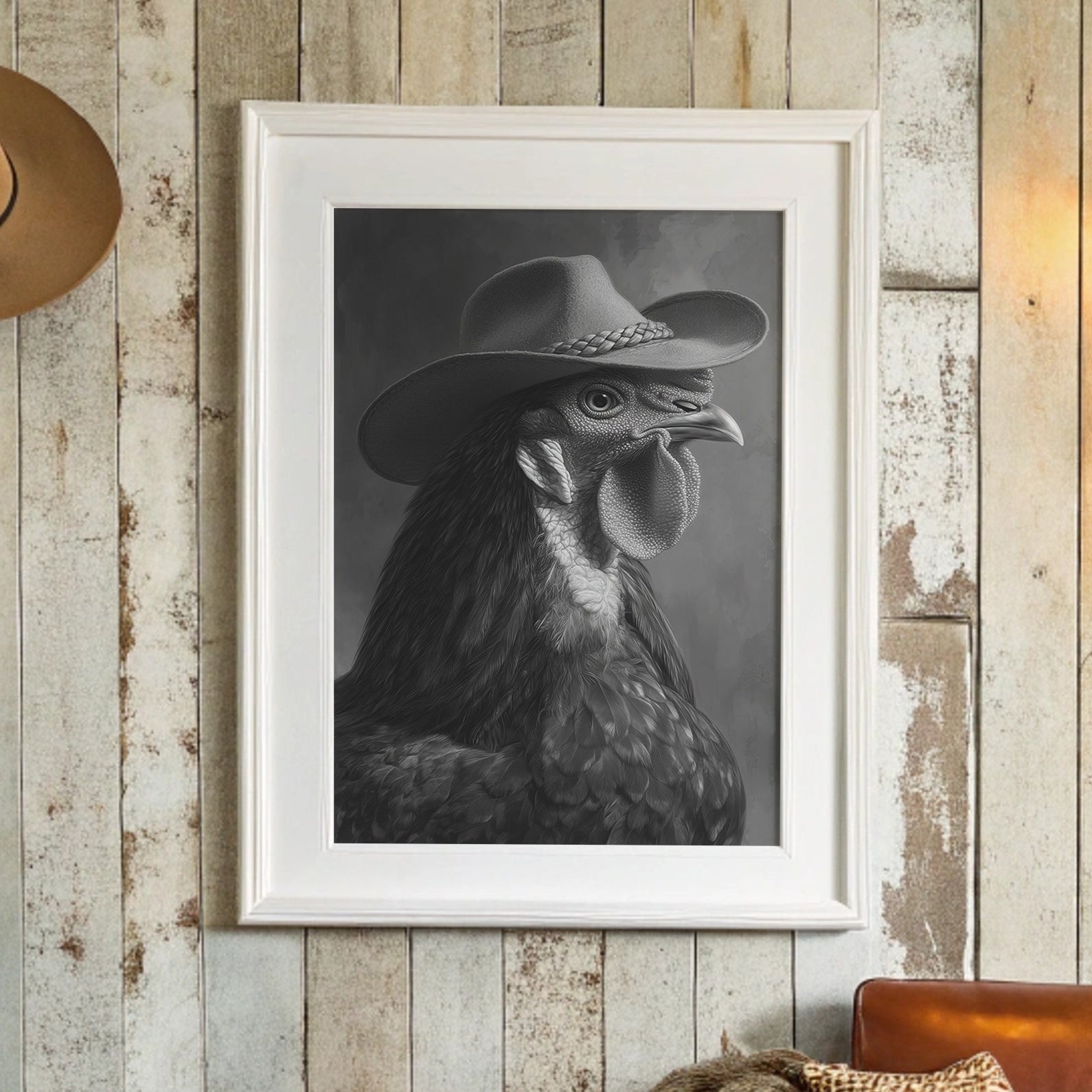 Rancher's Rooster: Portrait of Dignity