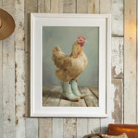 Farmyard Fashionista: Boots and Feathers