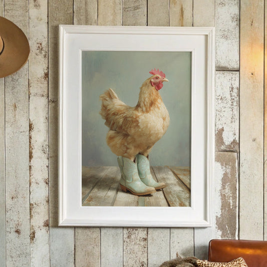 Farmyard Fashionista: Boots and Feathers