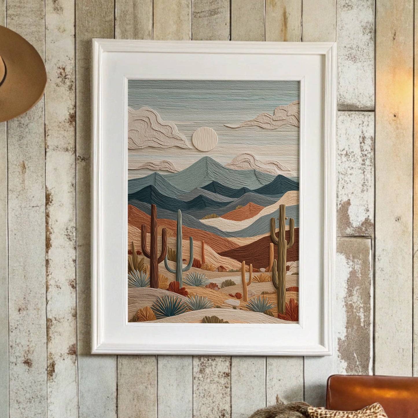 Desert Symphony in Textured Relief