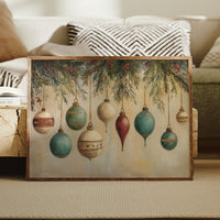 Evergreen Symphony of Vintage Ornaments