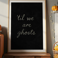 Haunting Words On Midnight Canvas