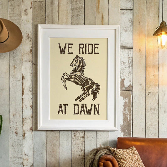 Ride at Dawn Bones Dance Under Desert Sun