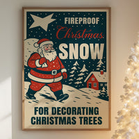 Vintage Holiday Through Snowy Pines