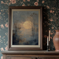 Birds Circle The Winter Moon