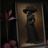 Plague Doctor's Victorian Silhouette