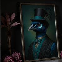 Gentleman Peacock's Victorian Portrait