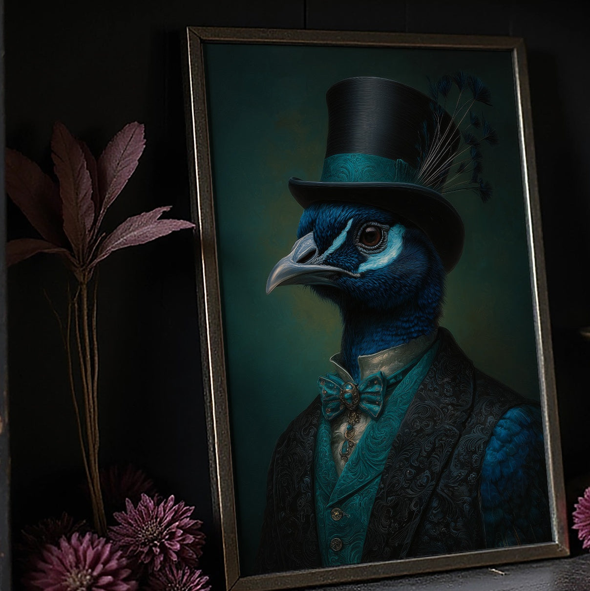 Gentleman Peacock's Victorian Portrait