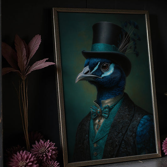 Gentleman Peacock's Victorian Portrait