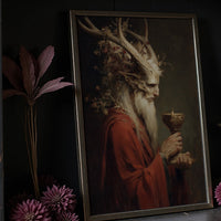 Forest Sage Holds Ancient Chalice