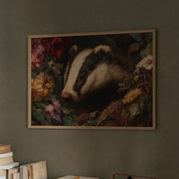 Woodland Creature Among Autumn Blooms