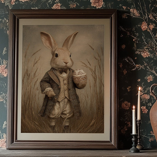 Gentleman Hare With Antique Treasure