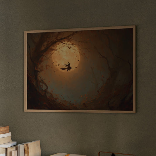 Autumn Flight Through Amber Light