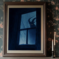 Midnight Visitor At Winter's Window