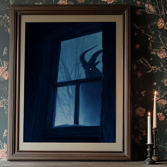 Midnight Visitor At Winter's Window