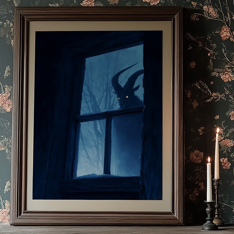 Midnight Visitor At Winter's Window