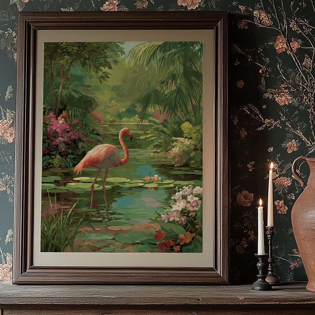 Pink Elegance In Verdant Paradise