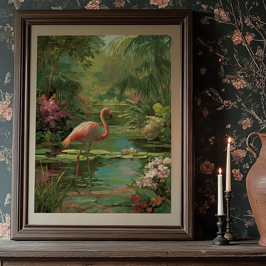 Pink Elegance In Verdant Paradise