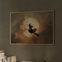 Autumn Flight Across Harvest Moon