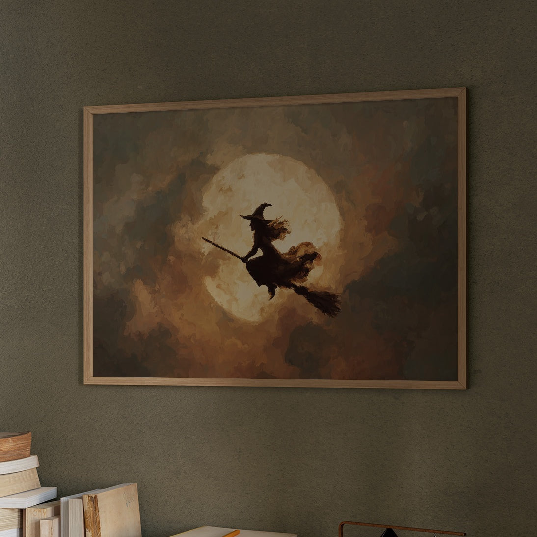 Autumn Flight Across Harvest Moon