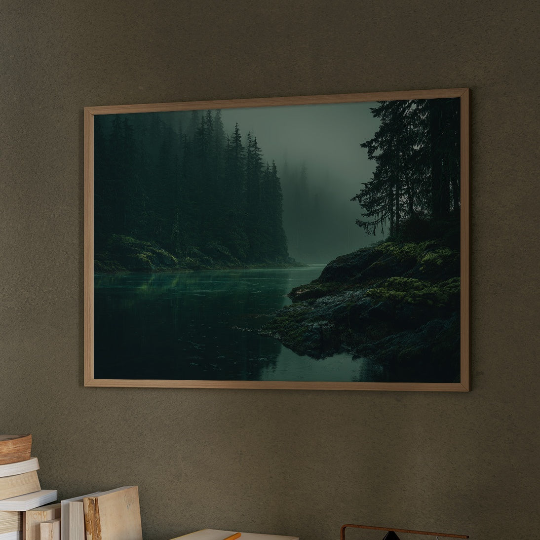 Emerald Waters Between Silent Pines