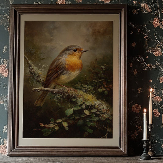 Amber Feathers Against Faded Light