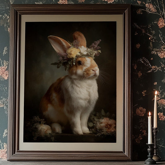 Floral Crown Graces Gentle Creature