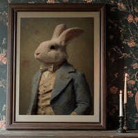 Noble Rabbit In Velvet Court
