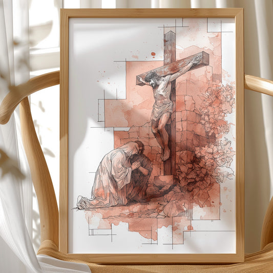 Faith Blooms In Coral Light