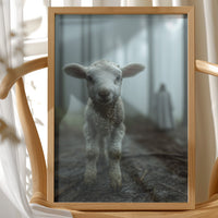 Innocent Steps In Foggy Forest