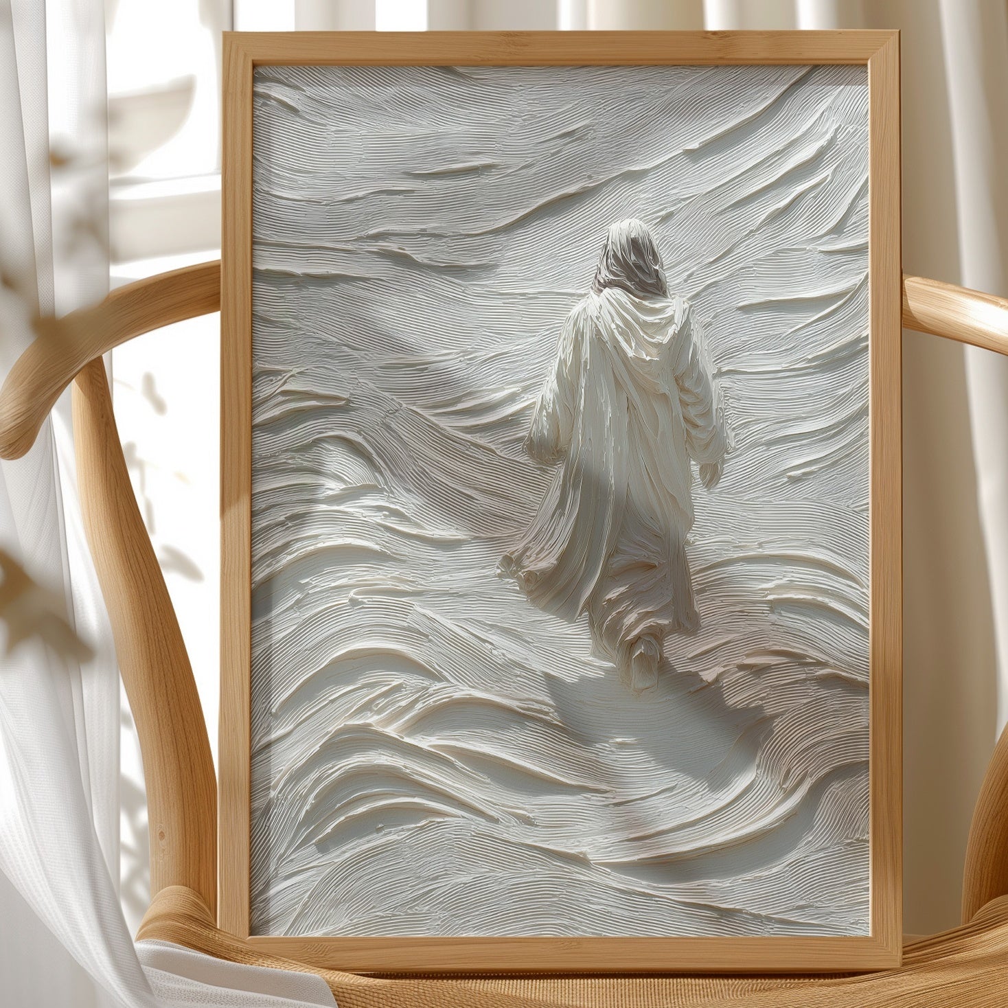 Solitary Path Through Textured Waves