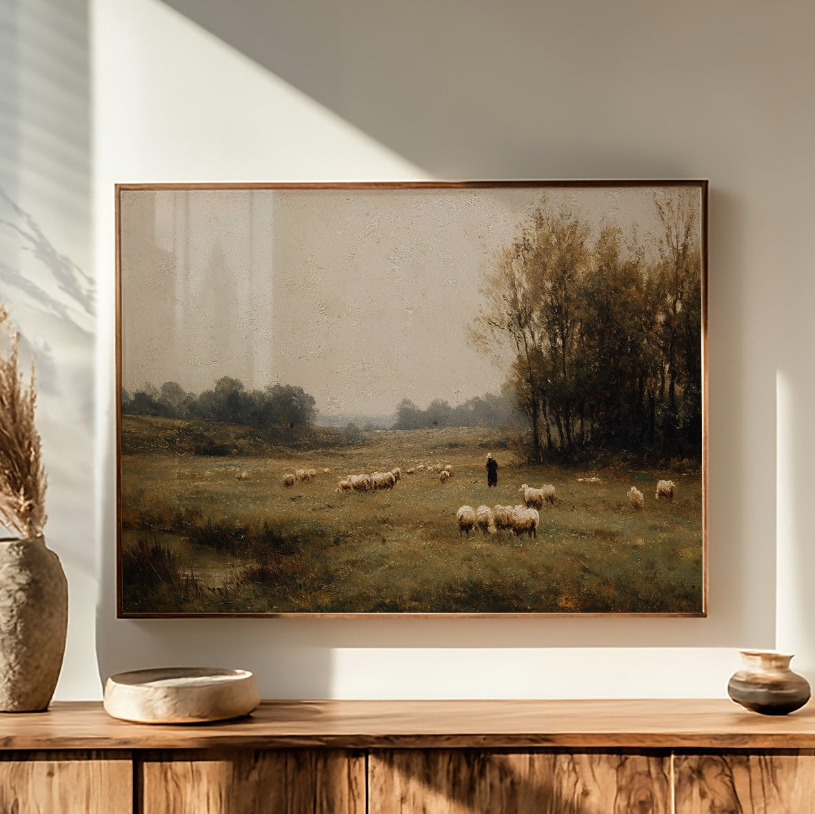Shepherd's Path Through Autumn Fields